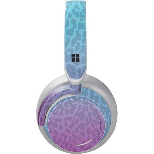 Cheetah Print Purple and Blue Surface Headphones Skin